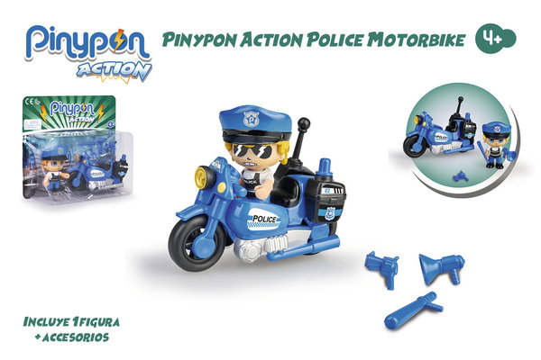 Pinypon Action - Moto de Policía