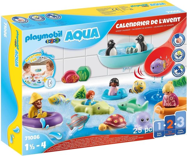 Playmobil 1-2-3 - Aqua Calendario de Adviento 71086