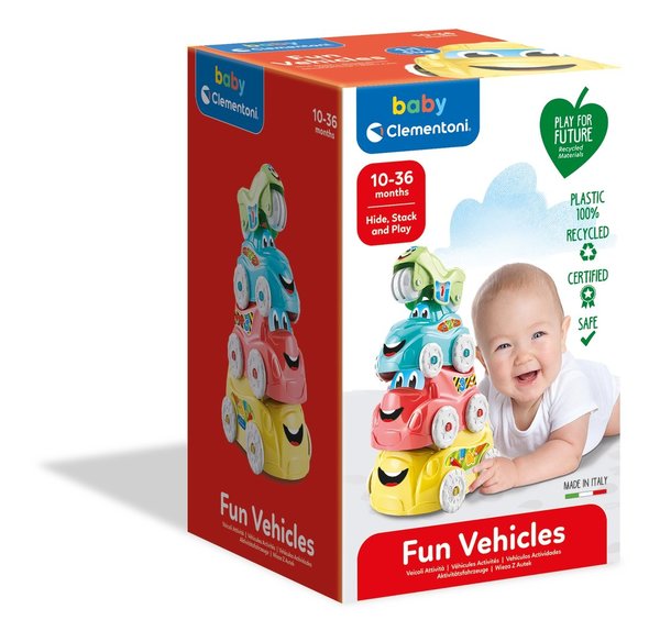 Baby Clementoni - Coches Apilables