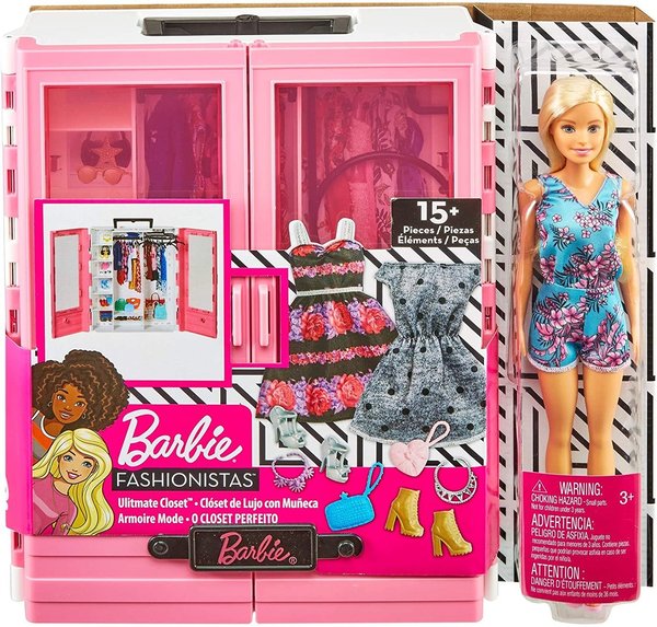 Barbie - Superarmario con Muñeca Fashionista