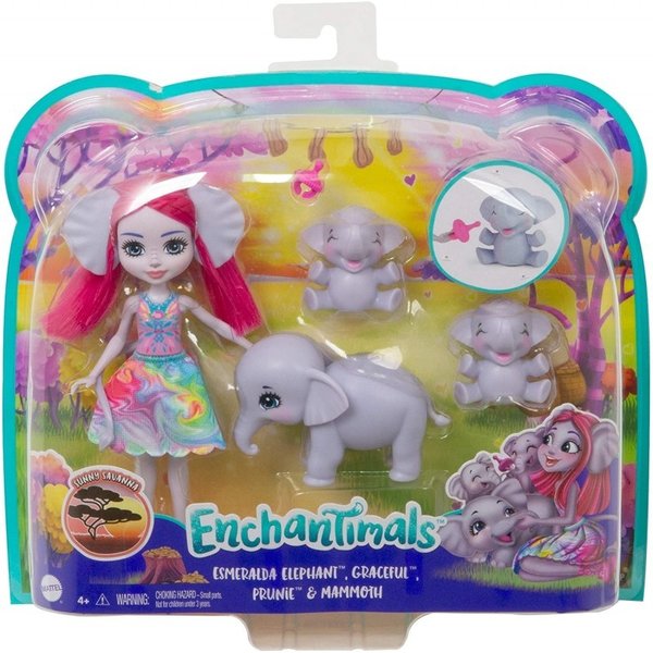 Enchantimals - Esmeralda Familia Elefantes