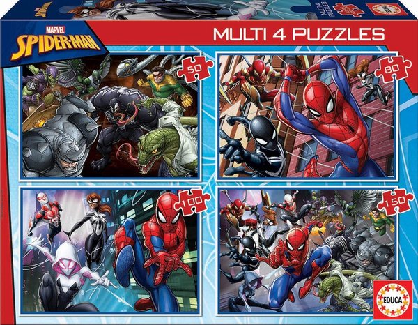 Puzle - 50-80-100-150 Multi Spider-Man