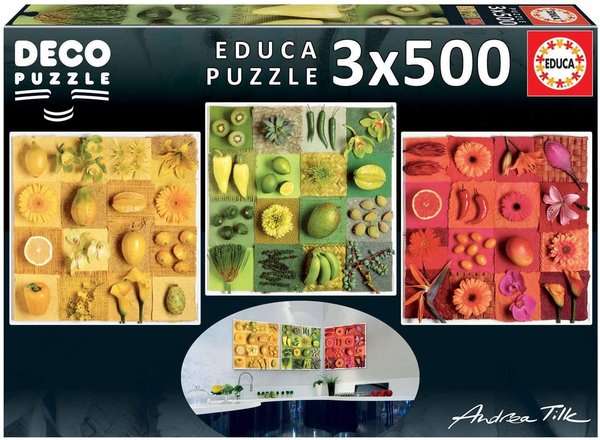 Puzle - 500x3 Exotics Fruits and Flowers