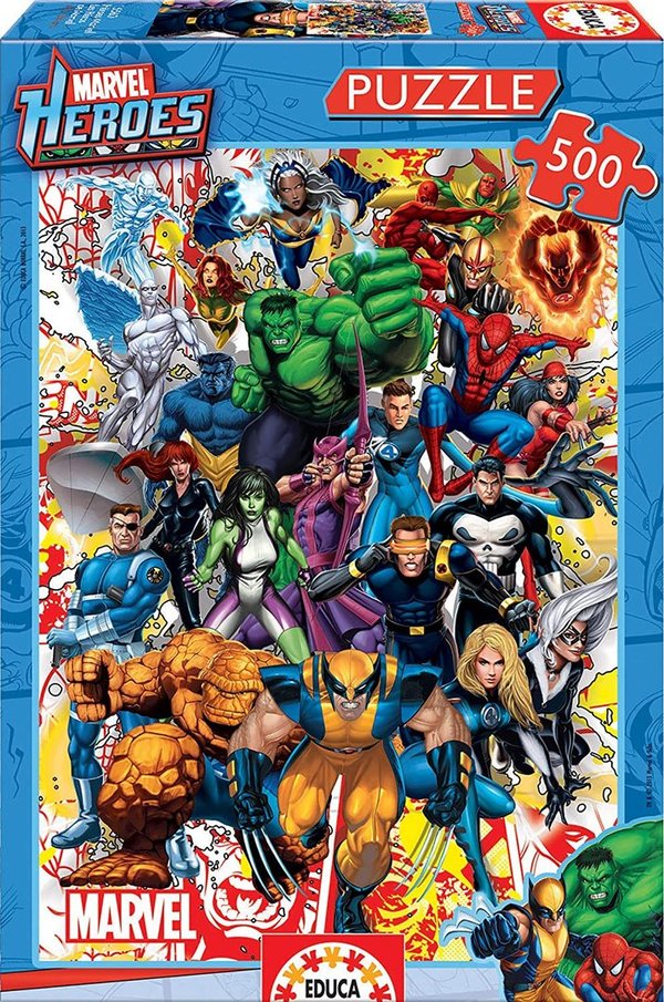 Puzle - 500  Marvel Héroes