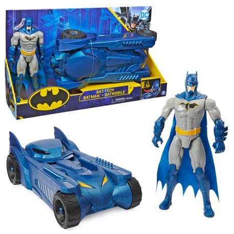 Batman - Batmóvil Tech + Figura