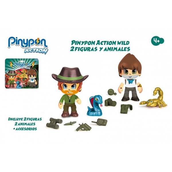Pinypon Action - Wild Pack 2 figuras