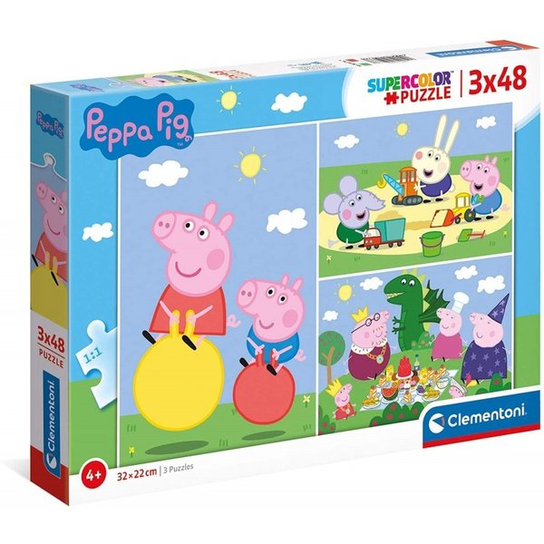 Puzle - 48x3 Peppa Pig