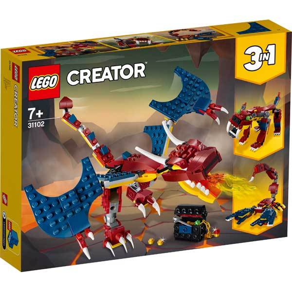 Creator - 3 en 1 Dragon Llameante 31102