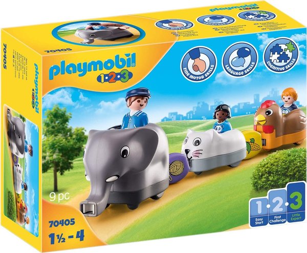 Playmobil 1-2-3 - Mi Tren de Animales 70405