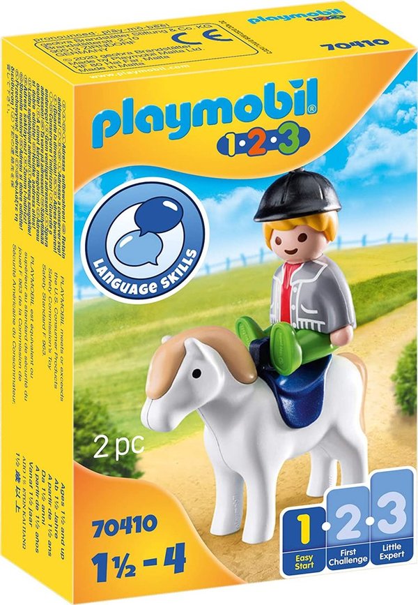 Playmobil 1-2-3 - Niño con Poni 70410