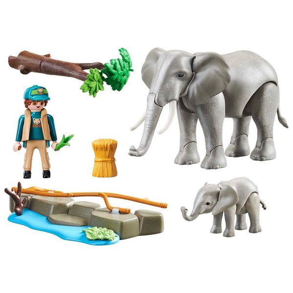 Playmobil - Recinto Exterior de Elefantes 70324