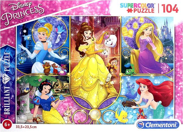 Puzle - 104 Disney Princess Brillant