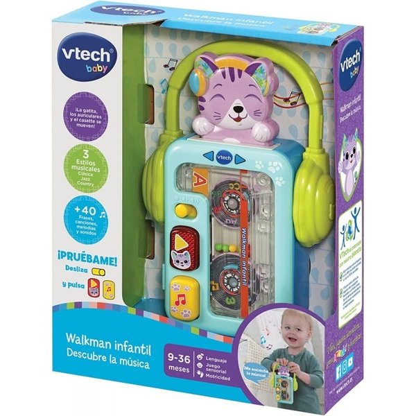 Vtech Baby - Walkman Infantil Descubre la Música